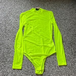 Neon Green Mesh Bodysuit